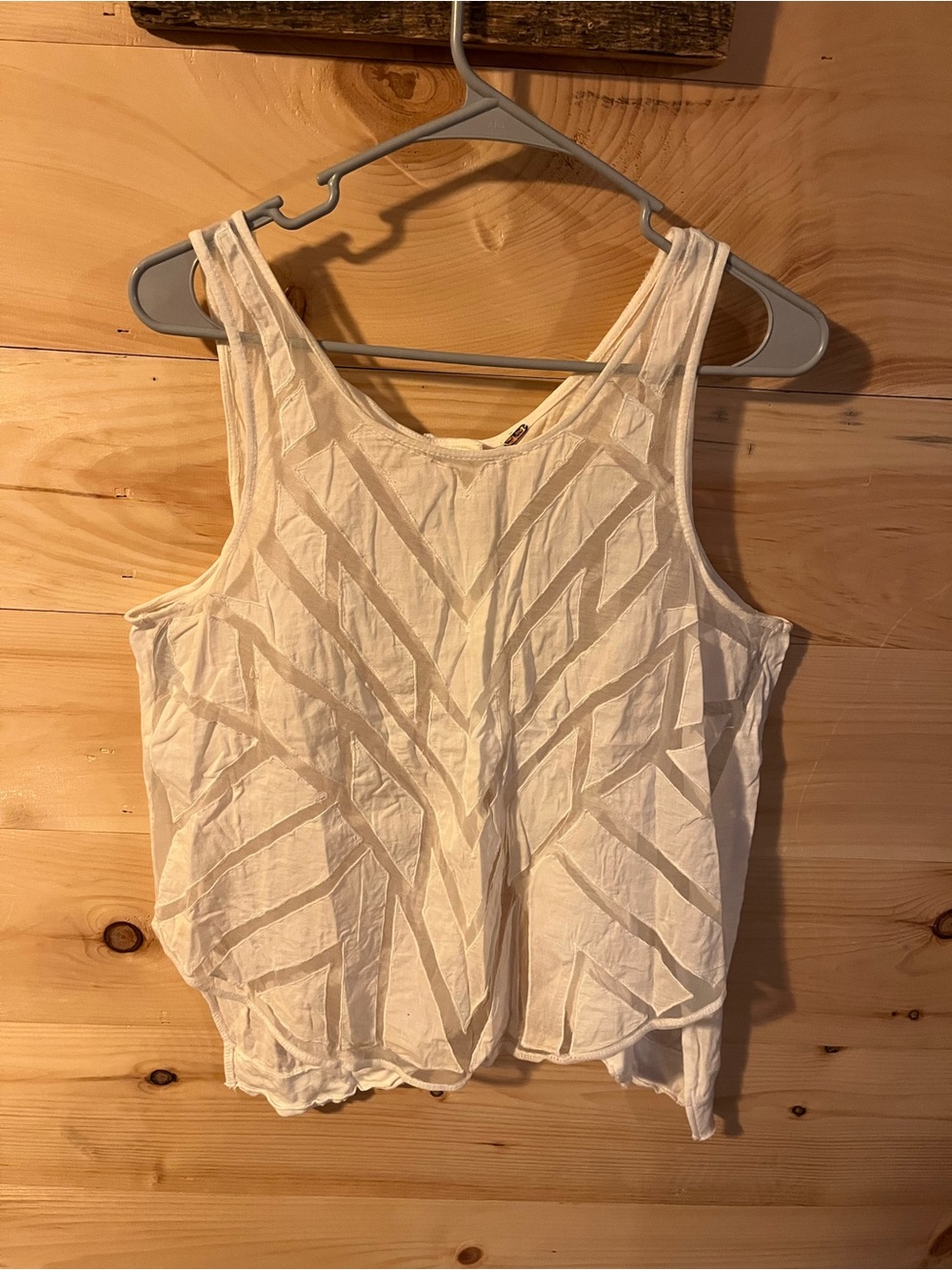 Free People Geometric Cut Out Tank Top Size Medium